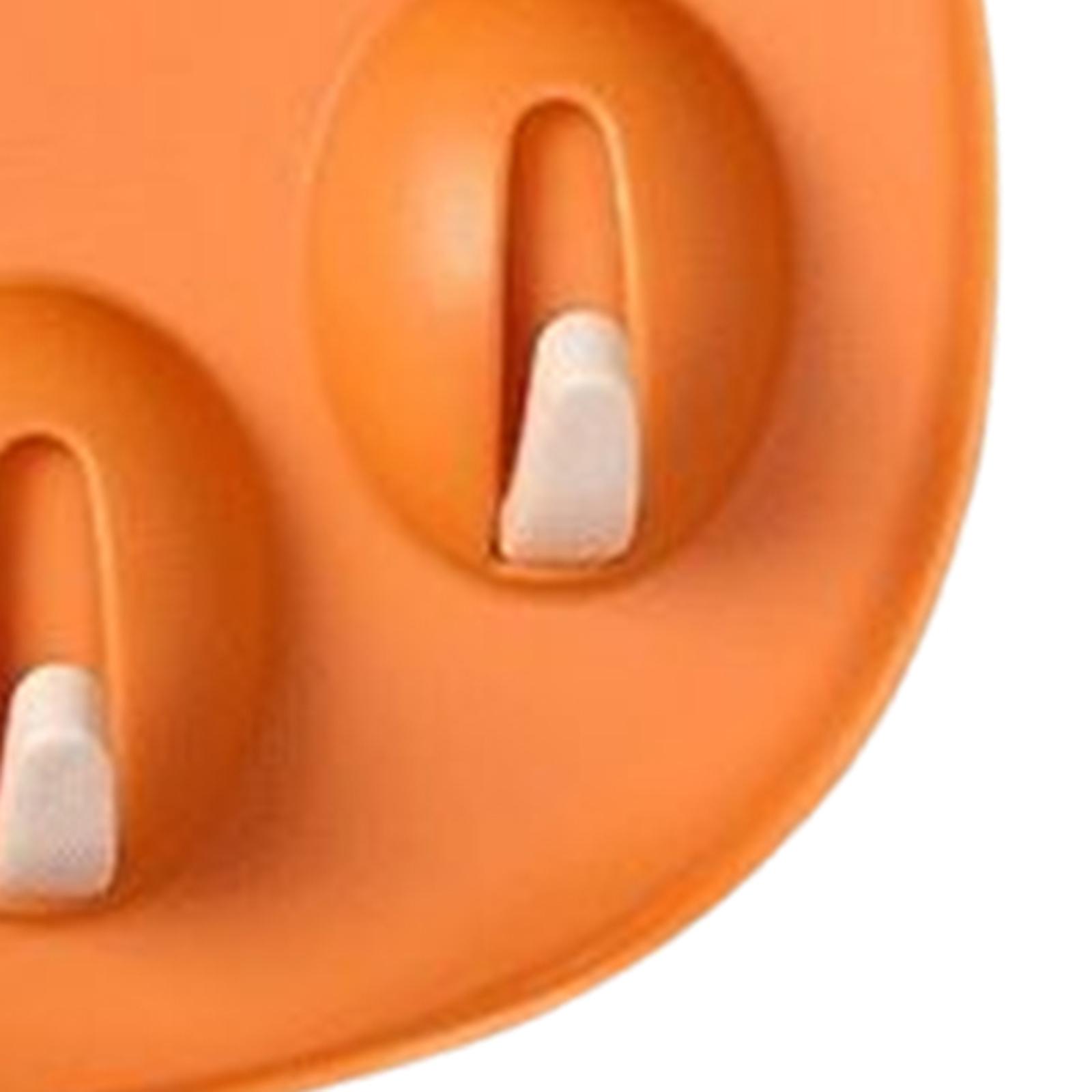 Pot Lid Holder Spoons Tongs Rack for Countertop Home Kitchen Orange