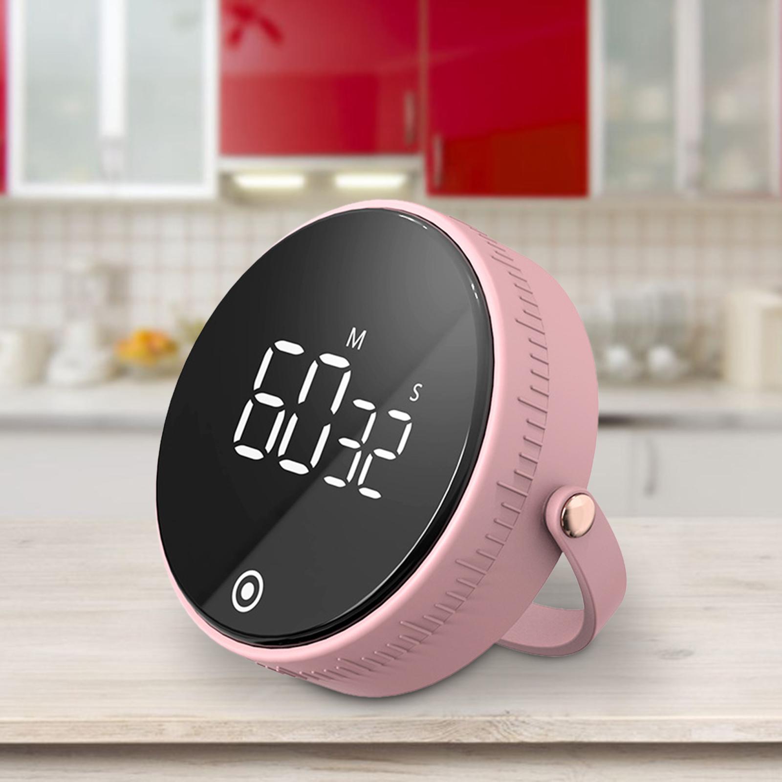 Magnetic Kitchen LCD Digital Timer Countdown 99 Minute Egg Cooking Alarm Pink