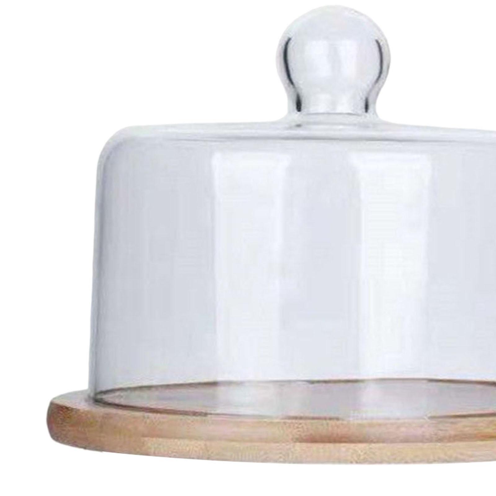 Cake Stand with Dome and Turntable Base Salad Serving Platter  210x157mm