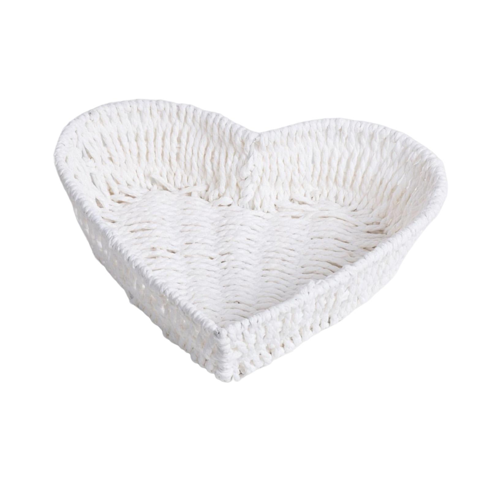 Paper Rope Storage Basket White