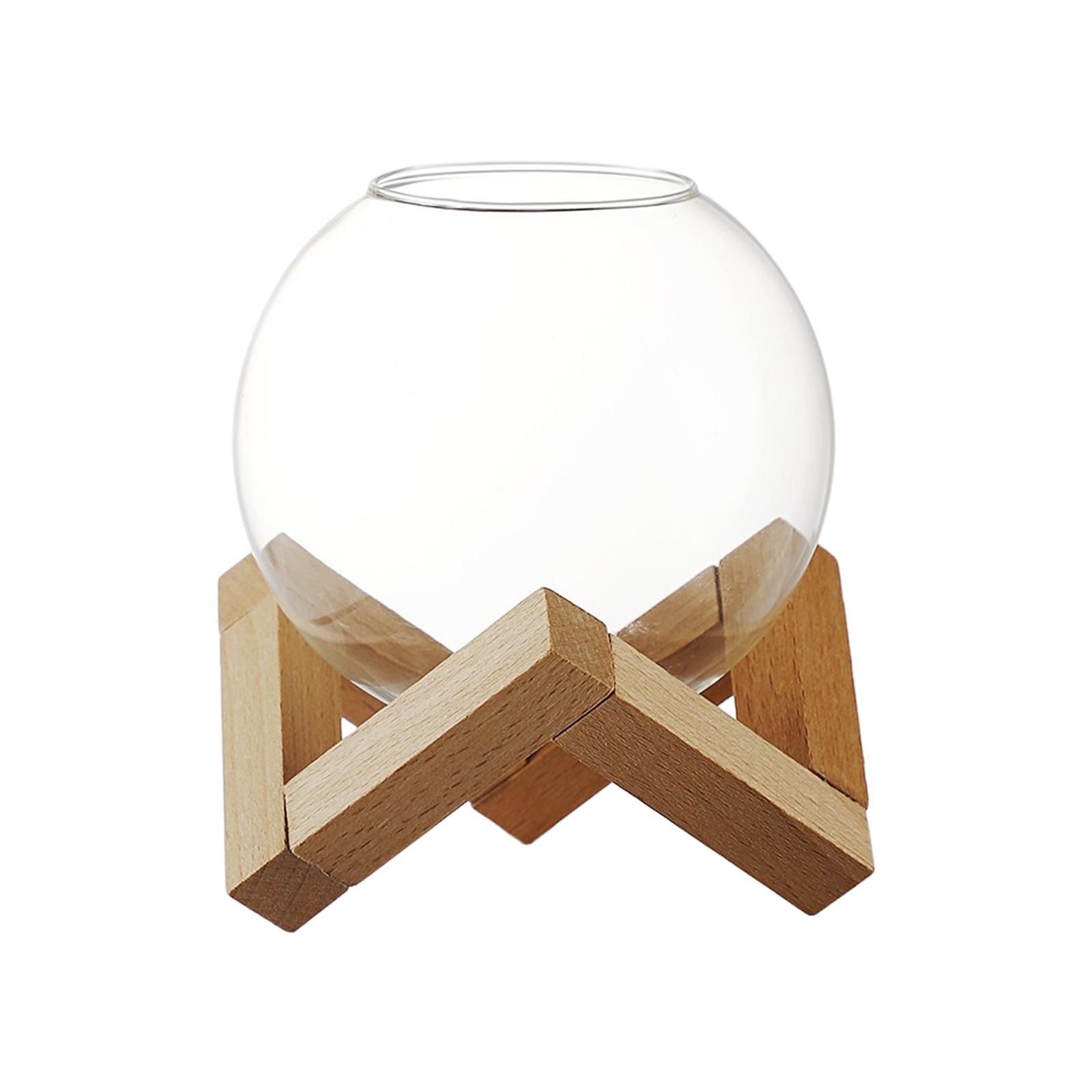 Cocktail Glass With Wood Stand 370mL