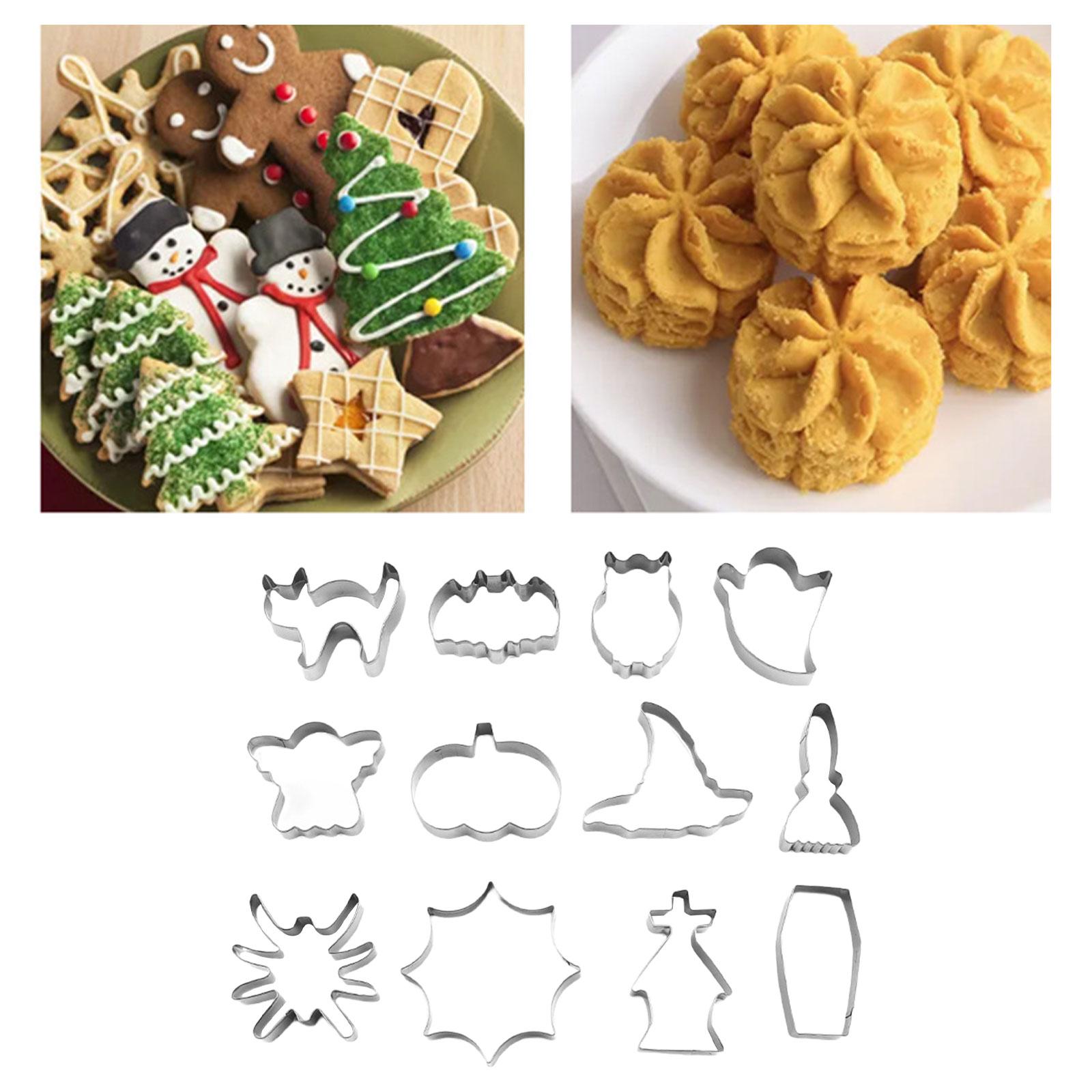 12 Pieces Halloween Cookie Cutter Set DIY Baking Pastry for Chocolate