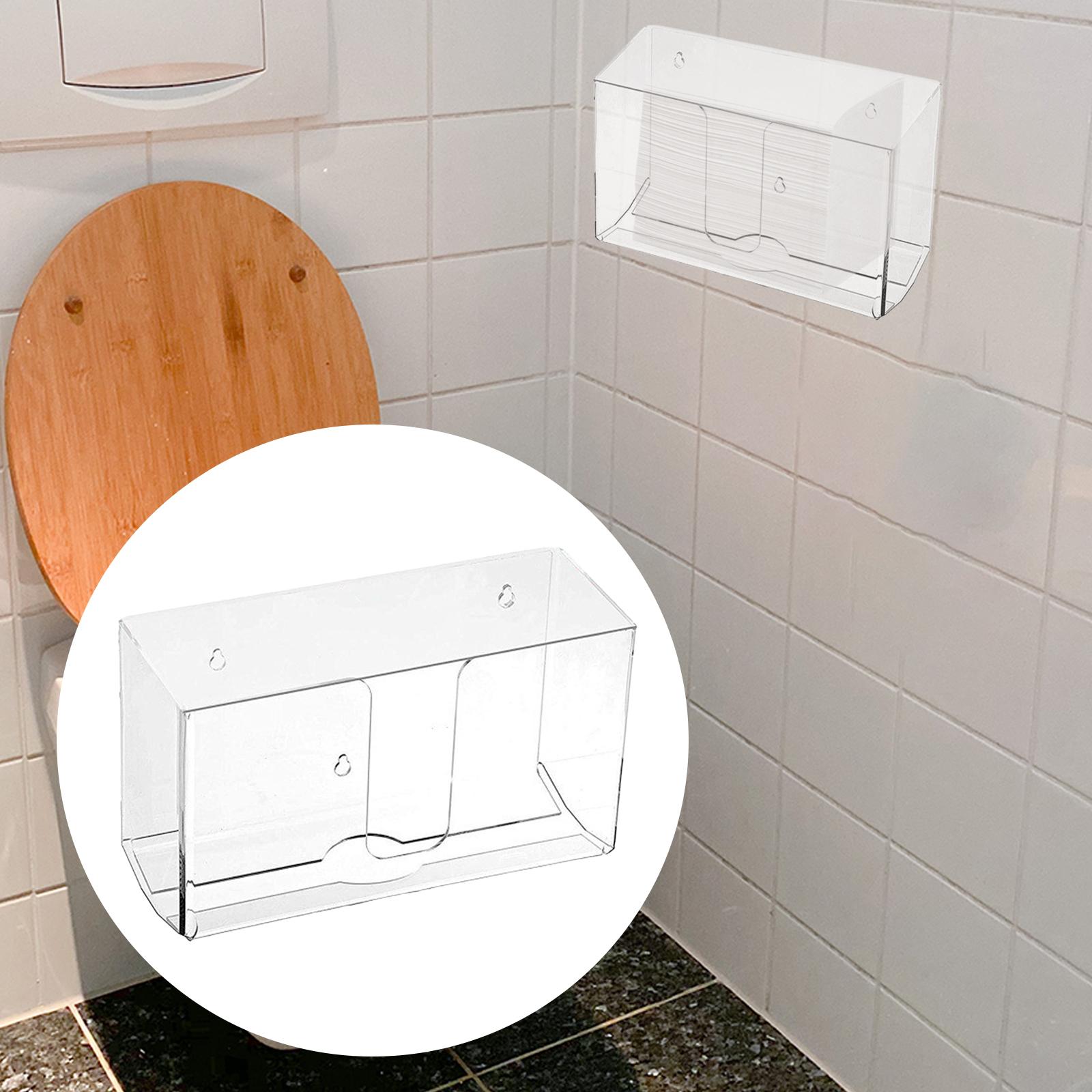 Acrylic Tissue Box Elegant Napkin Holder Organizer for Tabletop Office Hotel