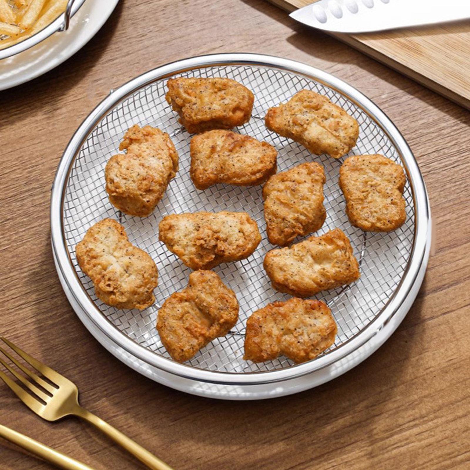 Stainless Steel Frying Strainer Multipurpose Stainless Steel Snack Container 20cm