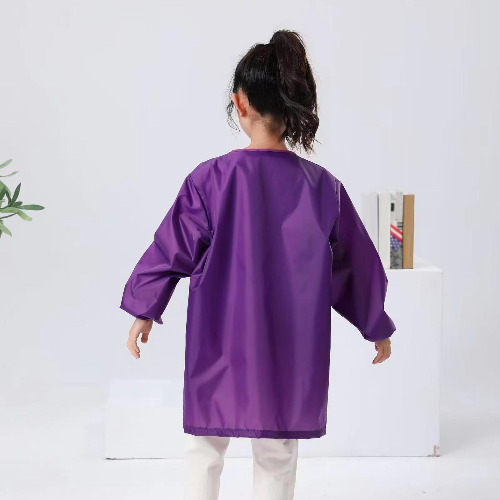Children Art Smocks Waterproof Sleeved Bib Water Resistant Long Sleeve Smock S