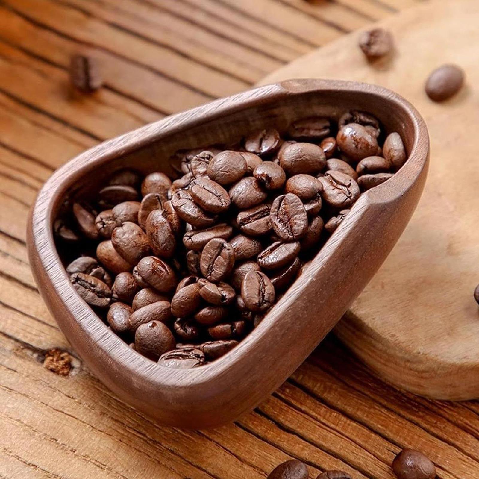 Wooden Coffee Bean Bowl Espresso Dosing Cup for Restaurant Kitchen Household