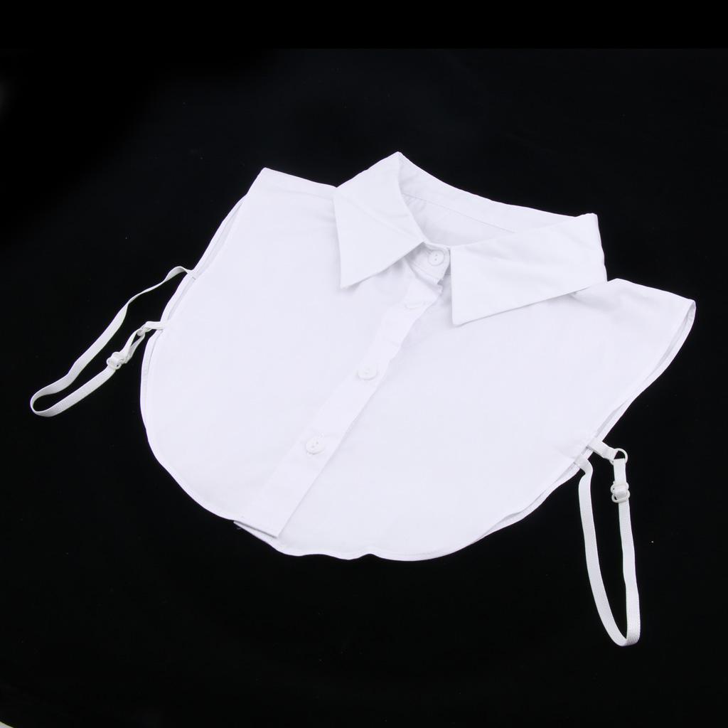 Cotton Fake Collar Detachable Dickey Collar Blouse Half Shirts Collar White