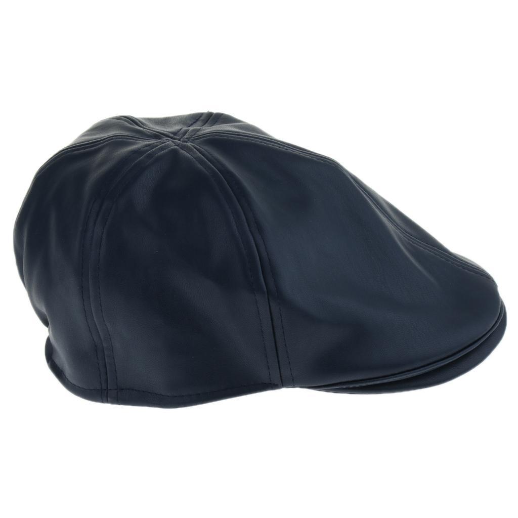 Retro PU Leather Newsboy Hat Cabbie Driving Hat Ivy Ascot Hat Unisex eBay