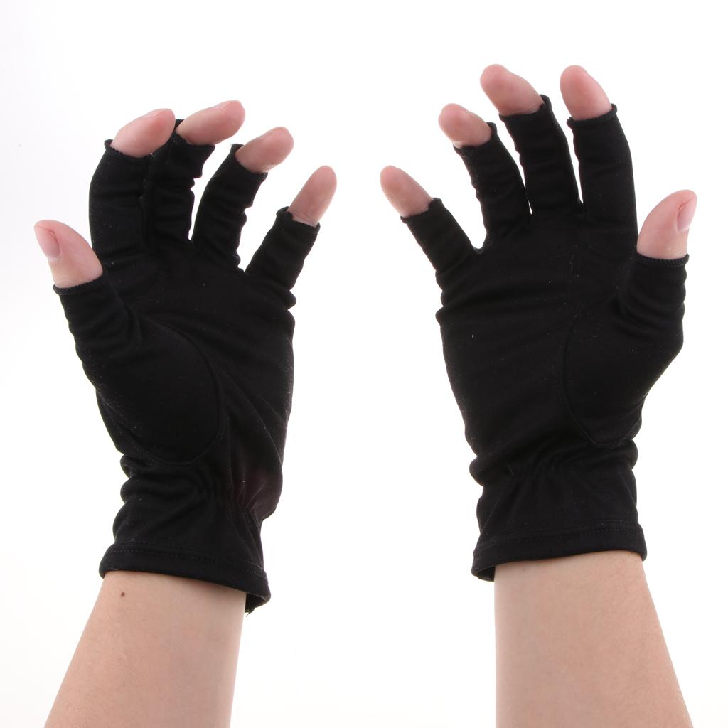 thin cotton fingerless gloves