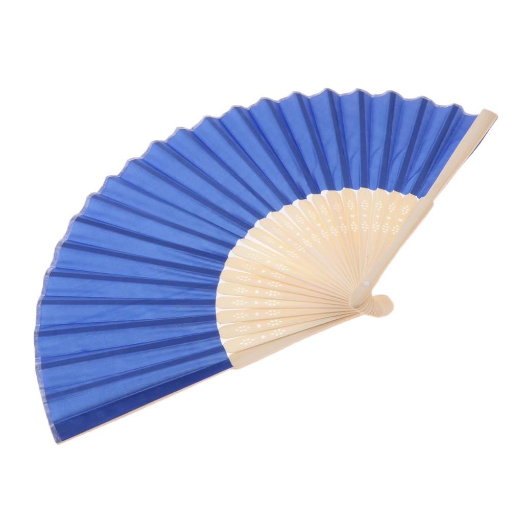 Diy Folding Fan DIY Hand Folding Fan Silk Handheld Fan for Wedding