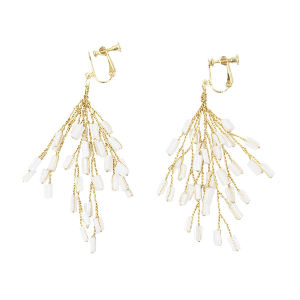Handmade Women's Boho Fringe Long Beaded Tassel Clip