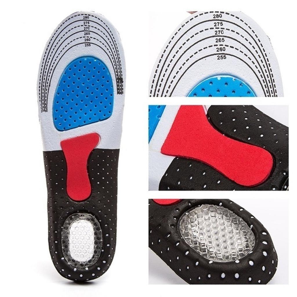 Sports Casual Cushioning Insole Inserts Plantar Fasciitis Insoles Black