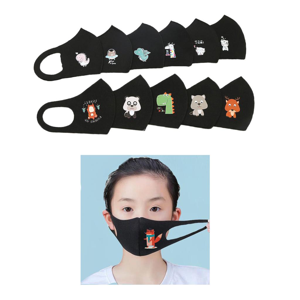 10x Kids Reusable Nose Face Mask Dust Protection Mouth Mask 