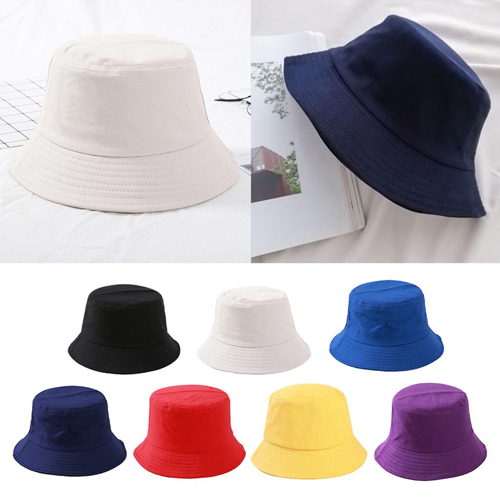 Fashion Women Men Folding Fisherman Hat Unisex Hip Hop Bucket Cap Black