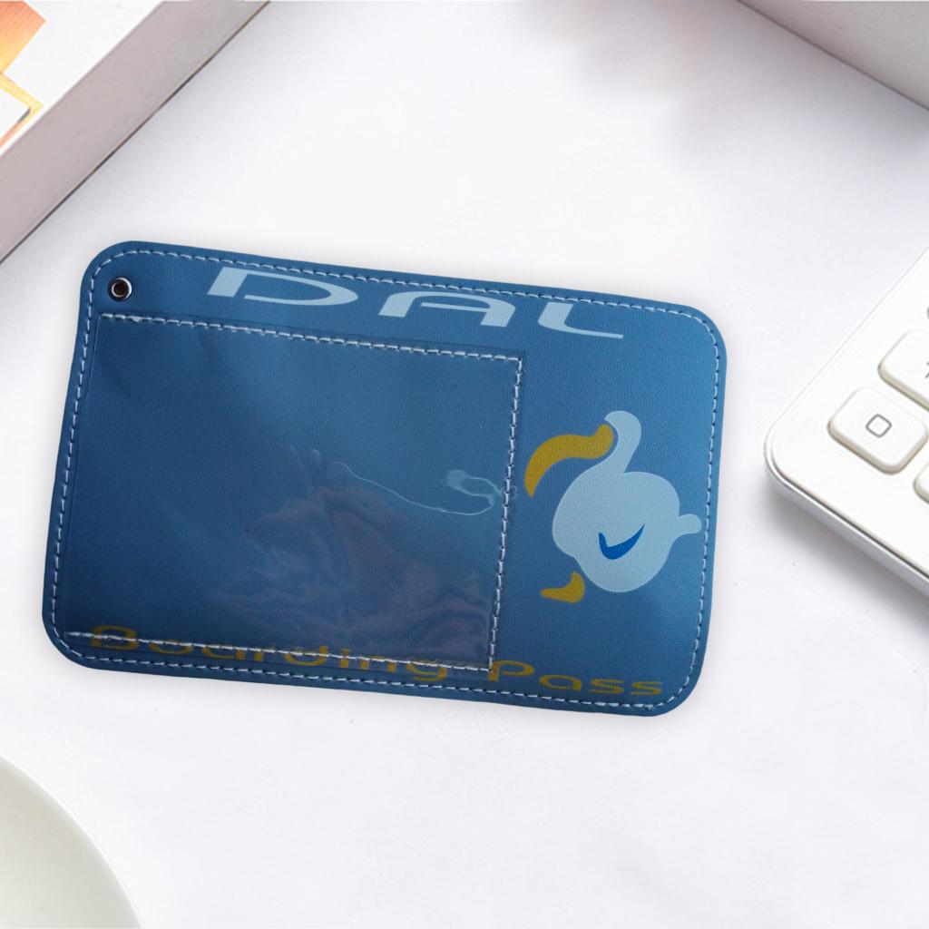 Waterproof Vaccination Card Protector Name Cards Holder Blue