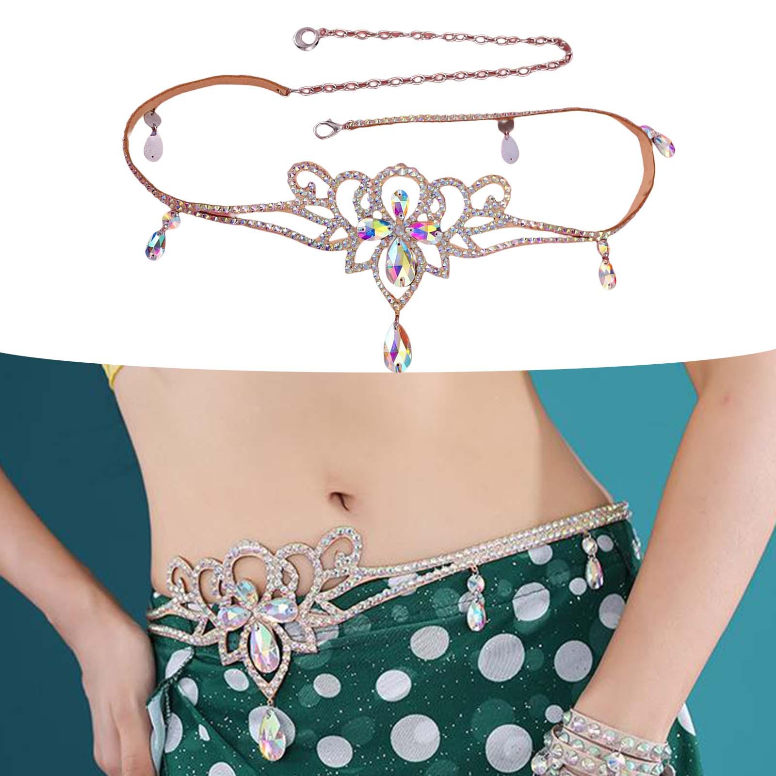Lady Women Waist Chain Belly Dance Belt Indian Dancing Costume 68cm