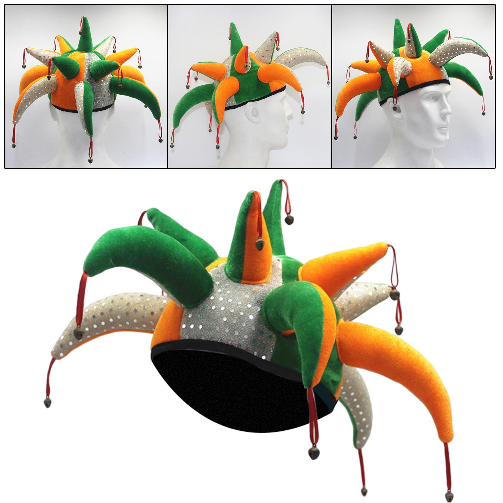 Halloween Hat Tiaras Headdress Fancy Clown Hat for Cosplay Carnival Festival