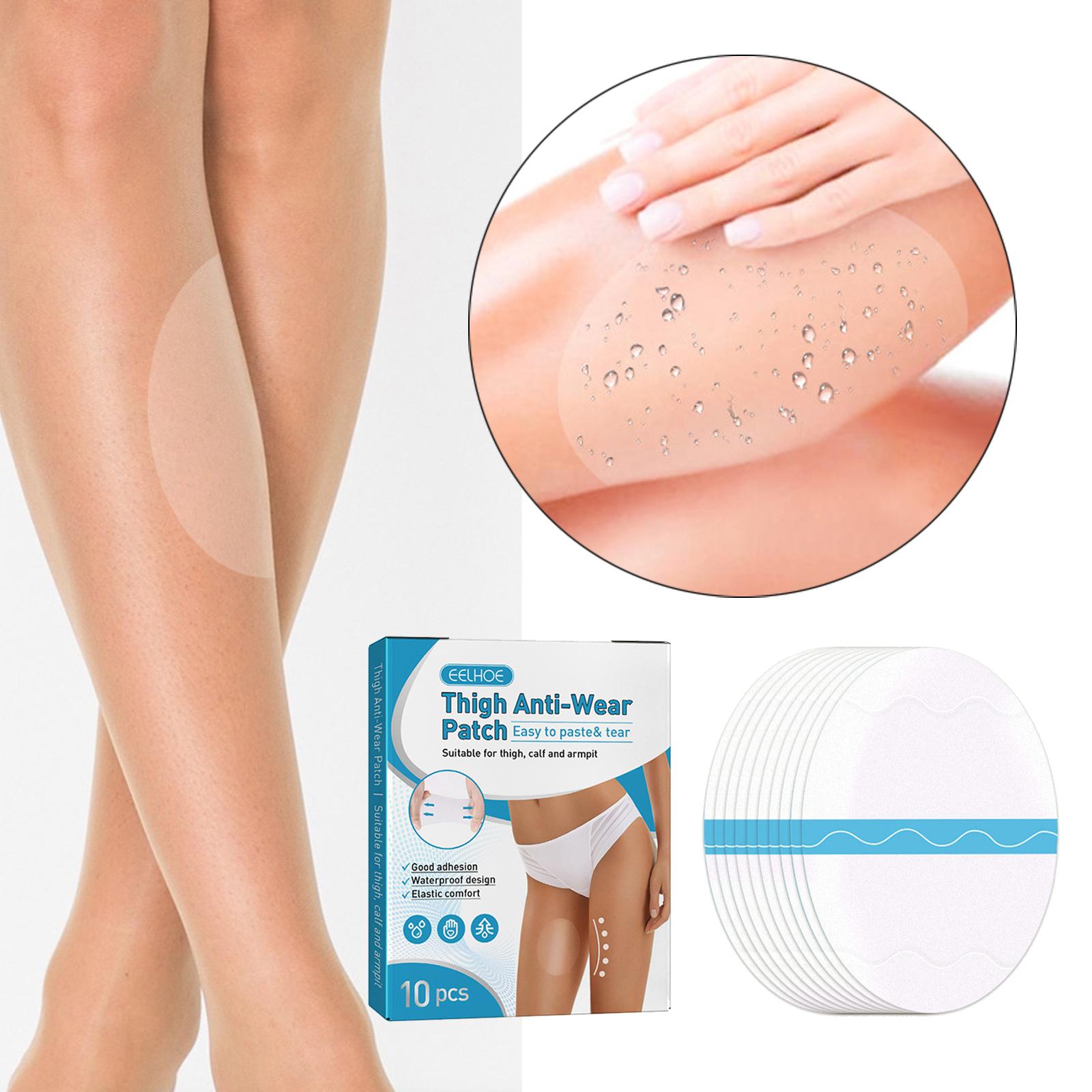 10Pcs Clear Thigh Inner Anti Chafing Sticker Paste Waterproof Self Adhesive