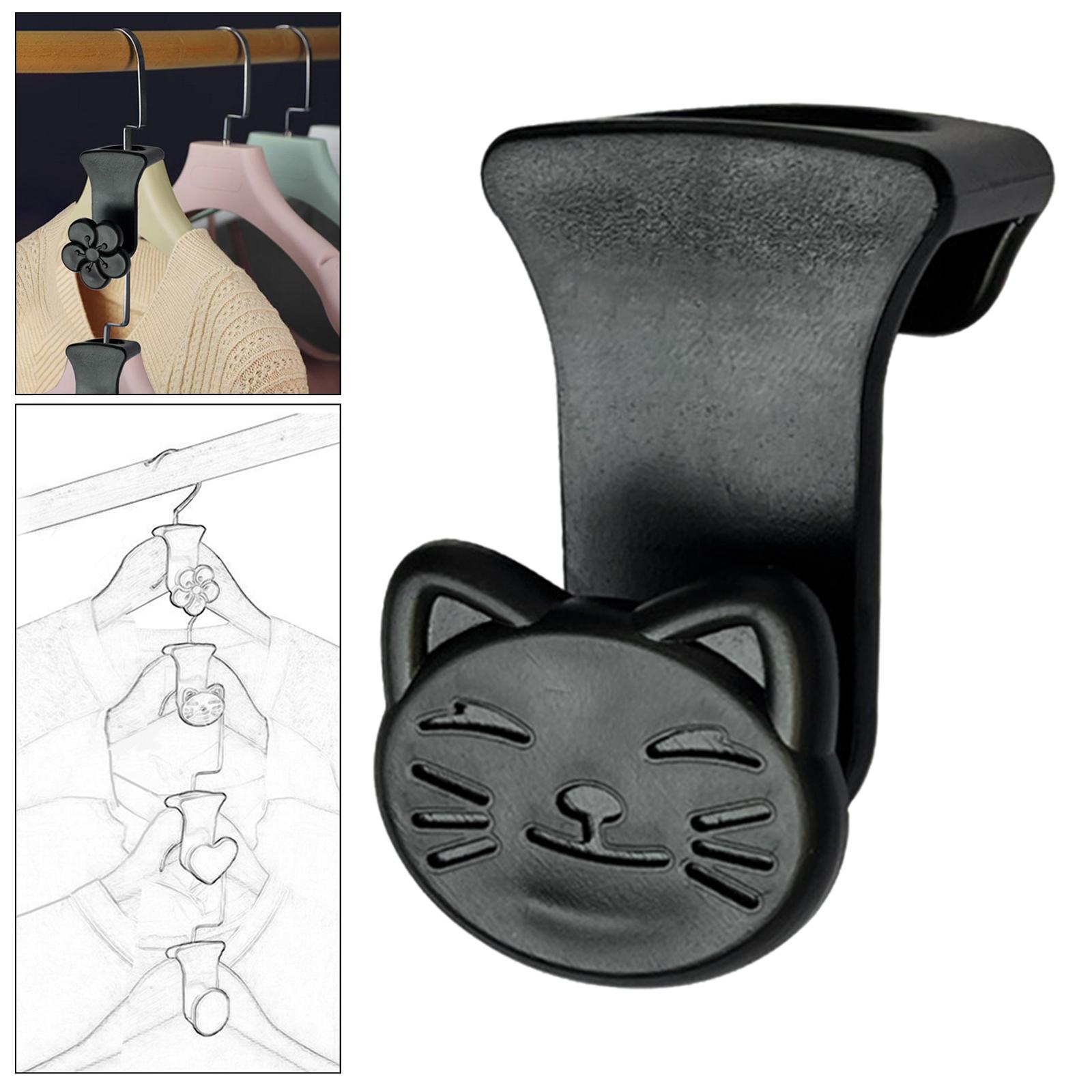 Clothes Hanger Connector Hooks Closet Hangers Organizer Space Saving Clips Panda