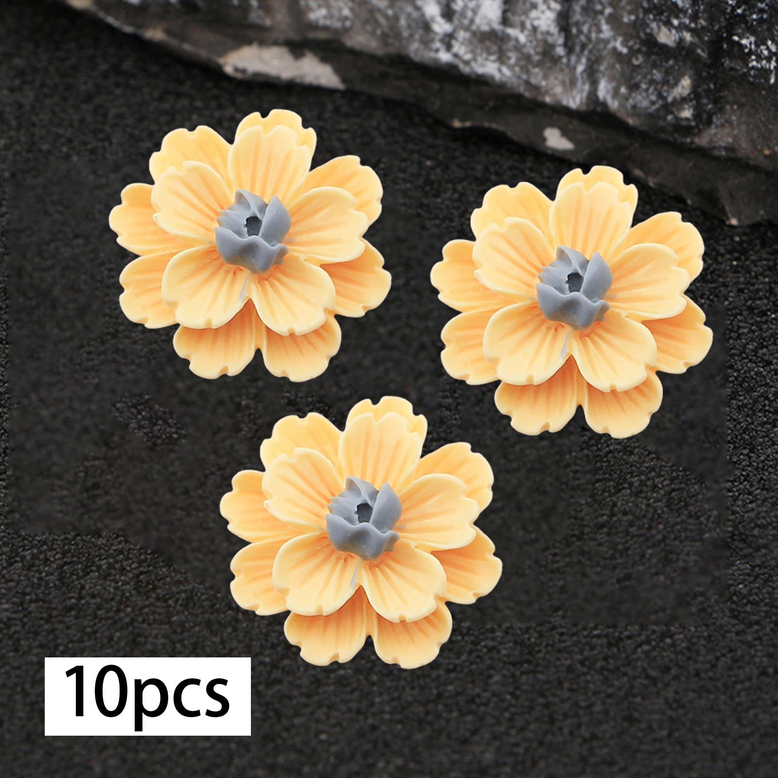10x Resin Buttons Flatback DIY Phone Case DIY Phonecase Resin Embellishments Yellow