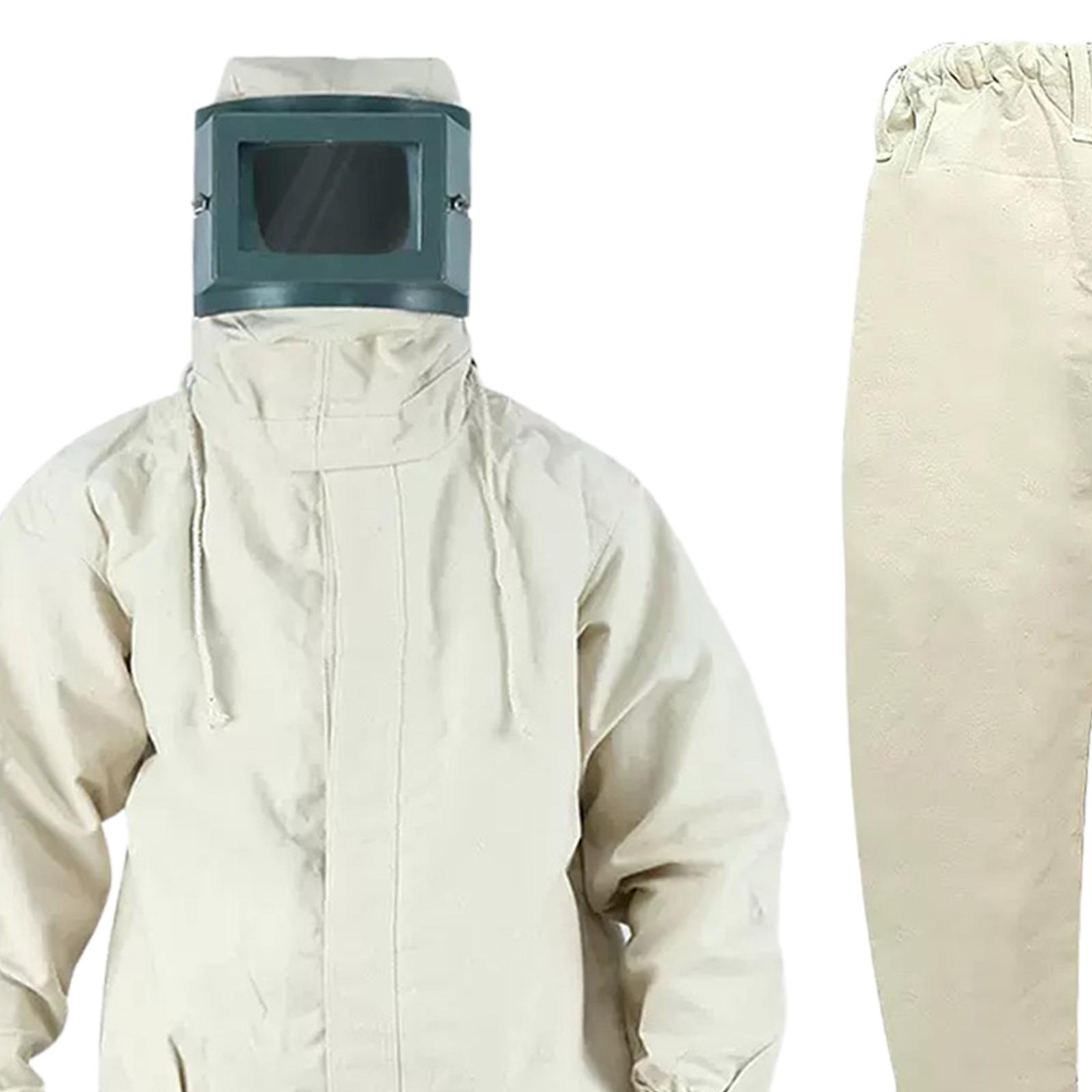 Sand Blasting Suit Protective Clothes for Painting Shipbuilding Beige