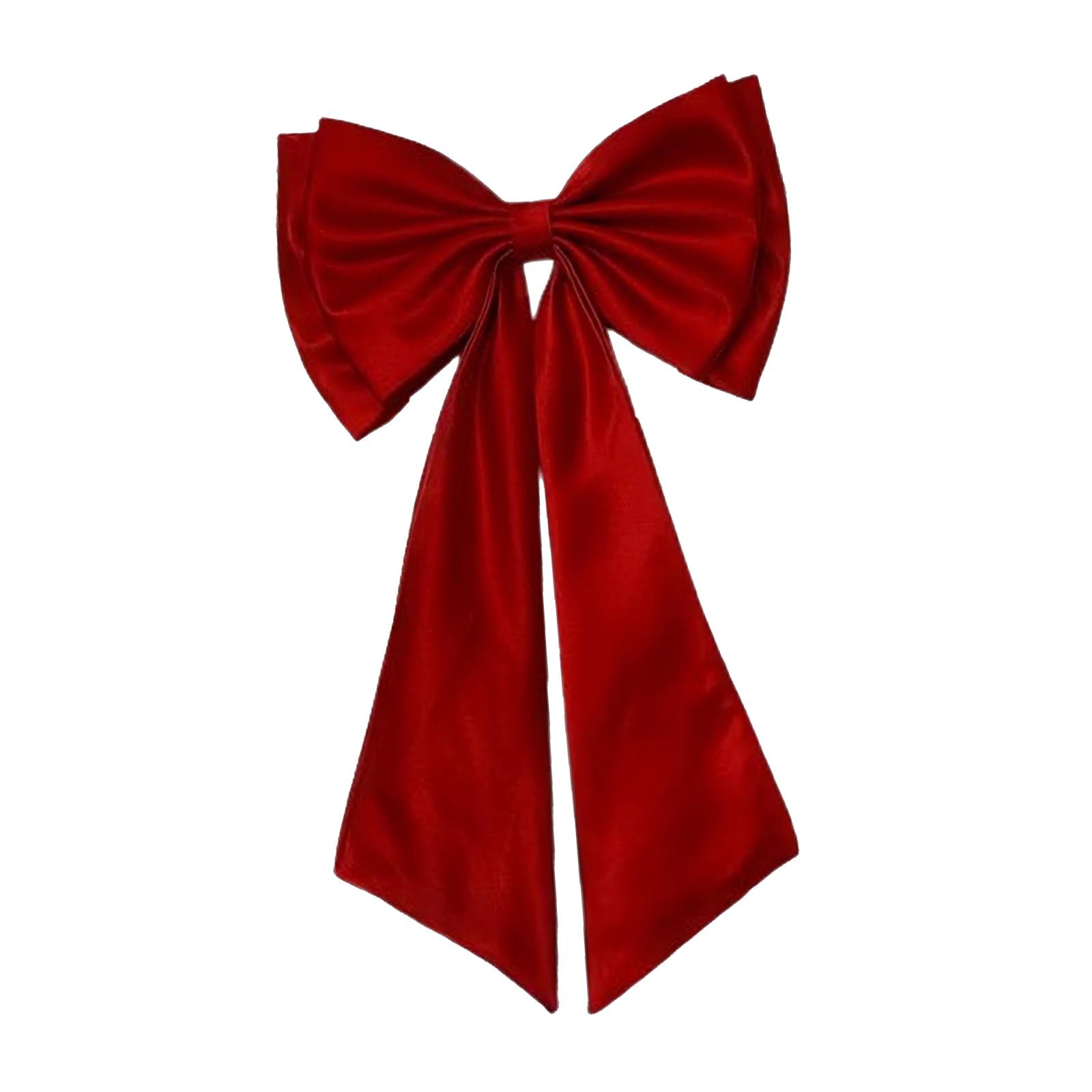 Detachable Satin Bow Short Tail Bowknot for Outfit Weddings