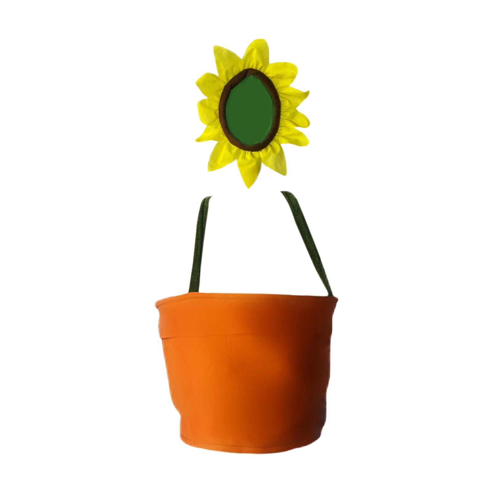 Flower Pot Costume with Sunflower Headpiece