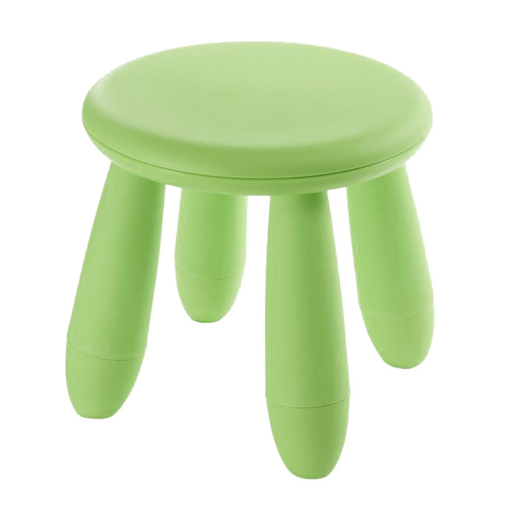 Assembling Children Chair Round Shape School Nursery Kids Stool Green