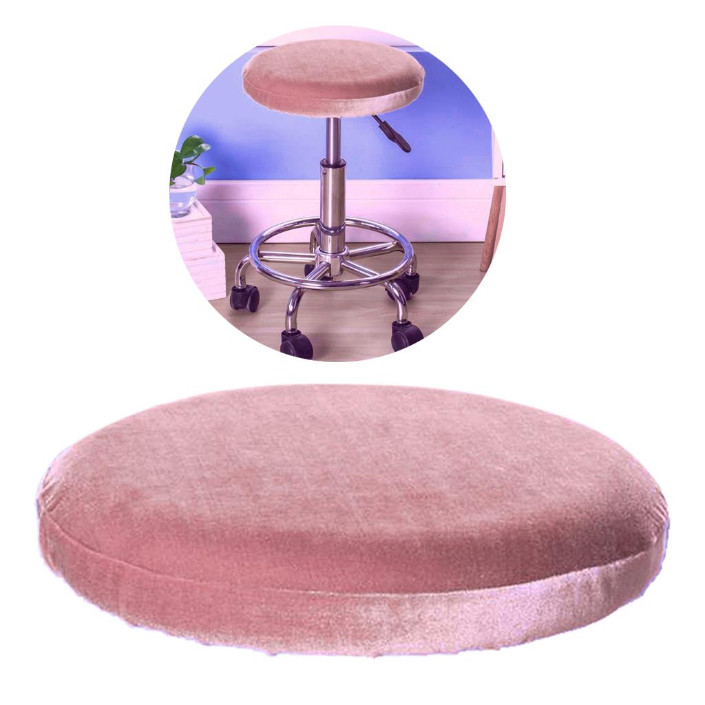 Soft Velvet Stretchy Wedding Dining Room Chair Seat Cover Pink