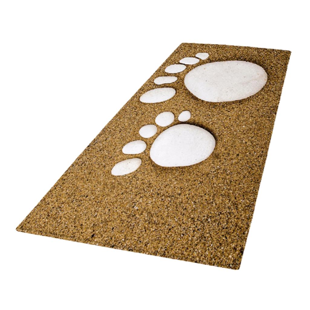 Absorbent Door Mat Non Slip Runner Rug Footprint pattern 60x180cm