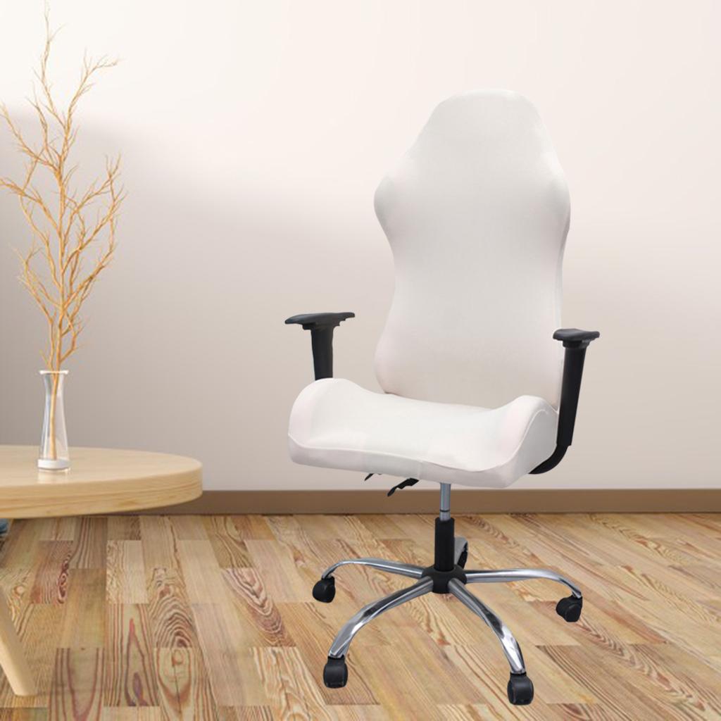 Soft Elastic Stretchy Polyester Washable Chair Slipcovers for Office Chair Beige