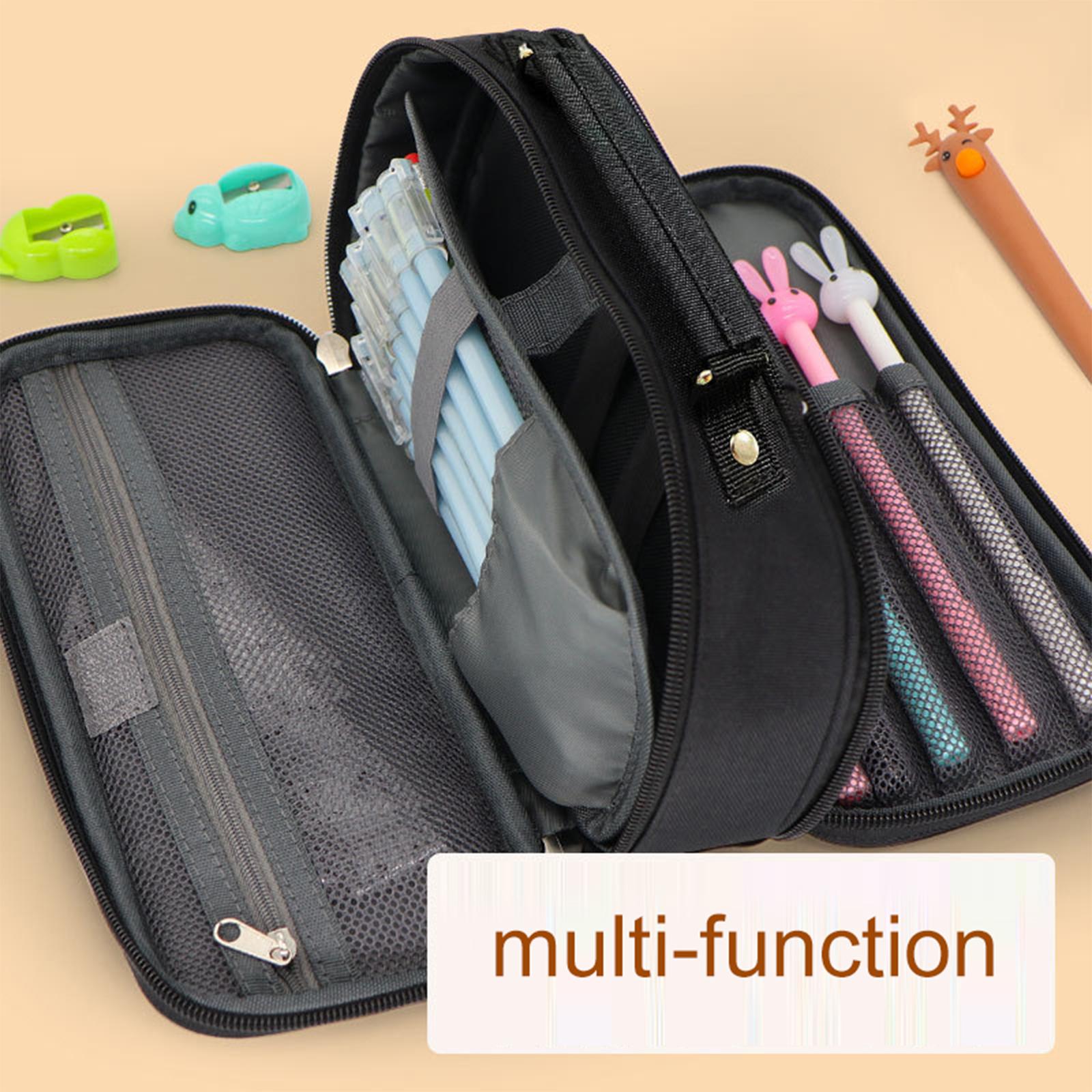 Lightweight Pencil Pouch Pen Bag with Handle for Children Students Teens