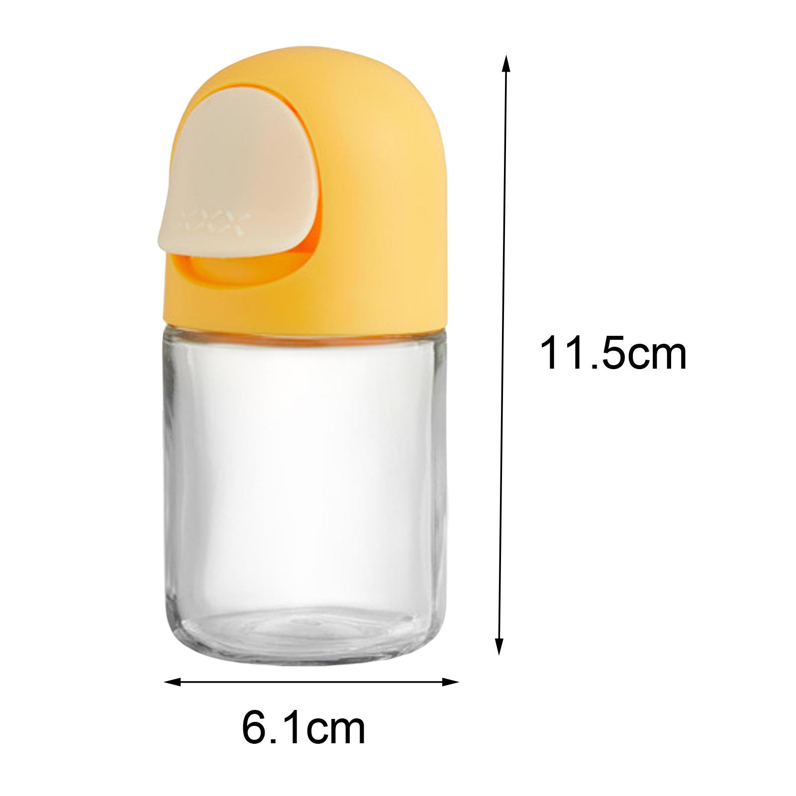 4xSeasoning Jar Reusable Portable Sugar Dispenser for Countertop Farmhouse Yellow