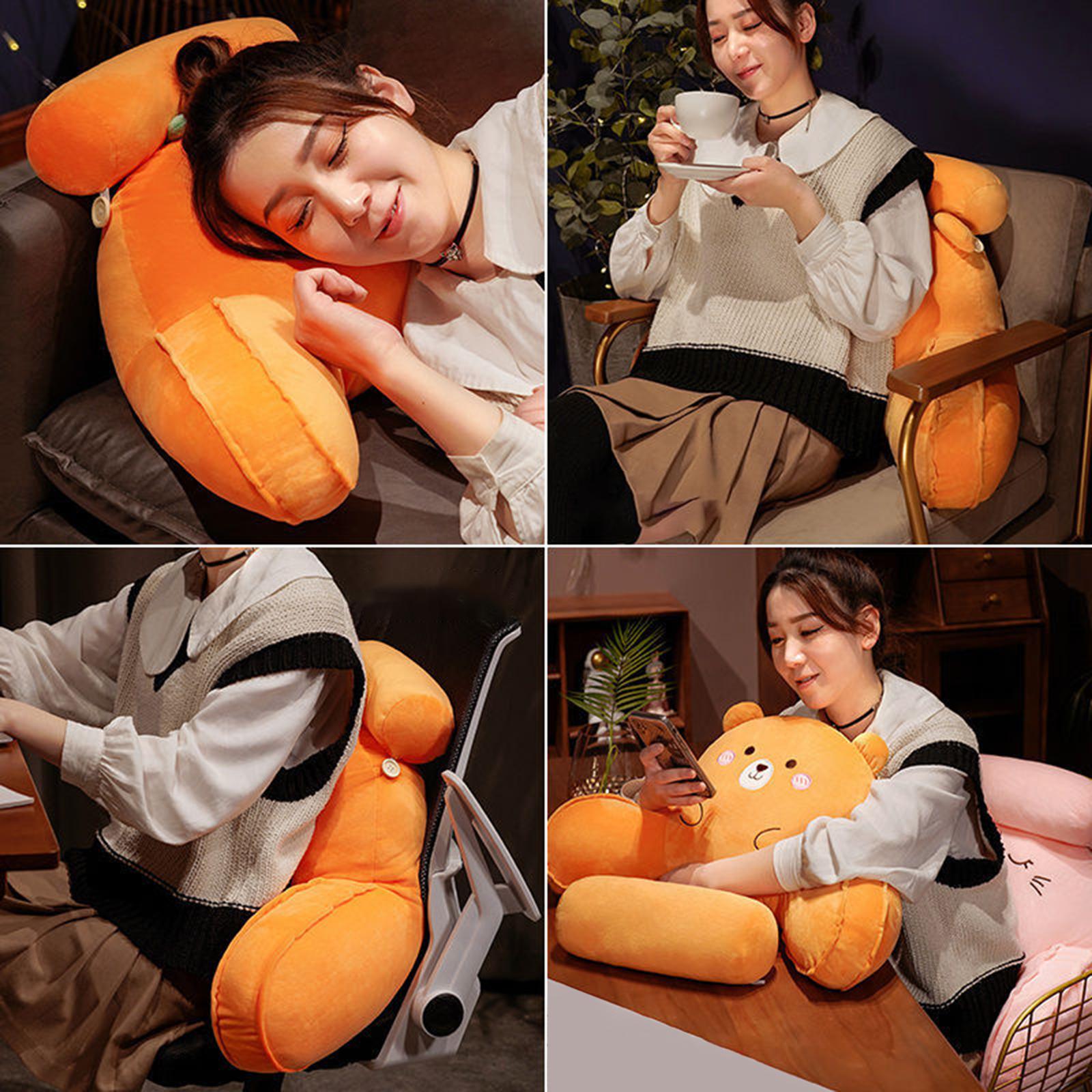 Cute Pillow Plush Cute Cartoon Soft Sofa Bed Cushion Home Decoration L Toast