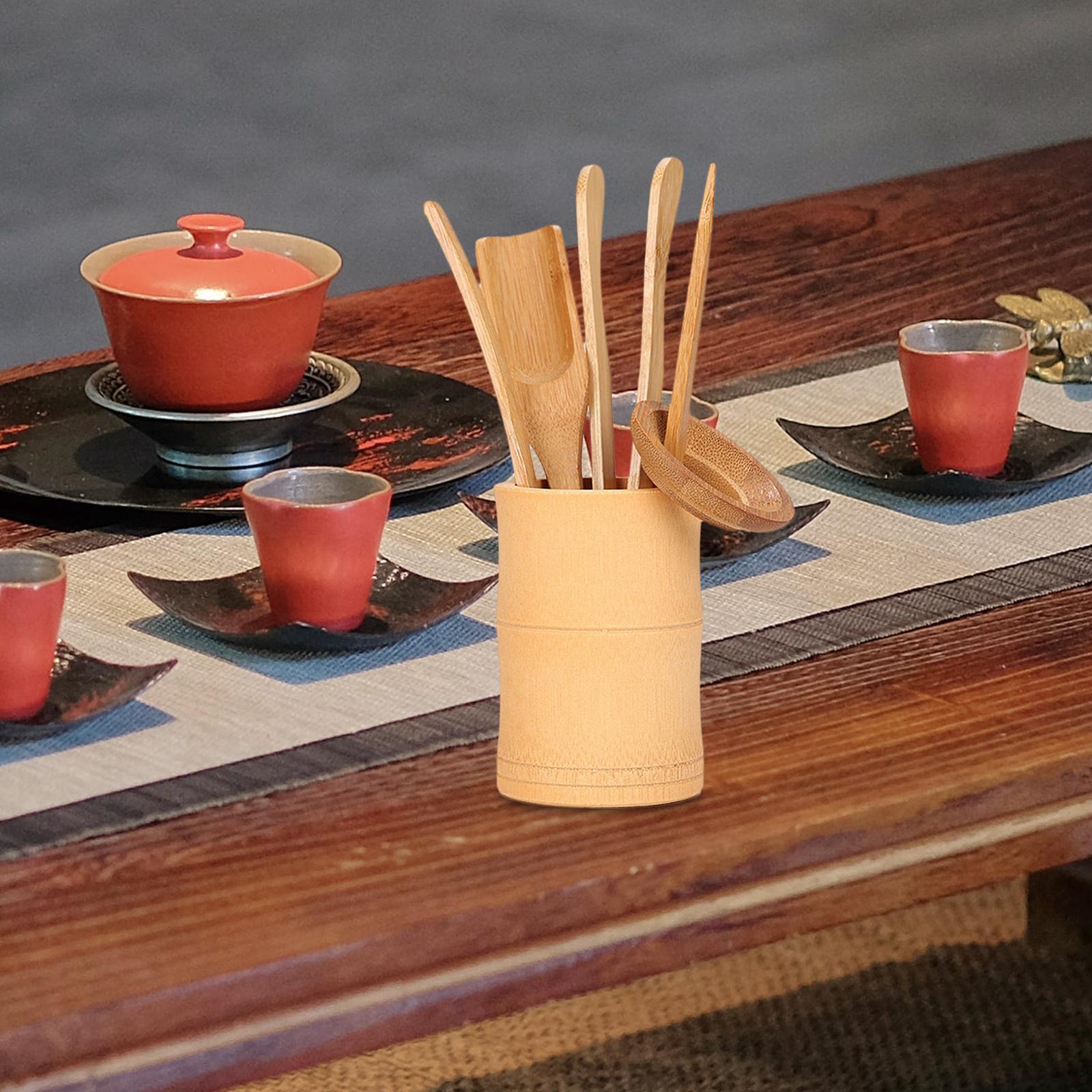 6 Pieces Bamboo Tea Tool Tea Tools Chinese Tea Ceremony Utensils Set