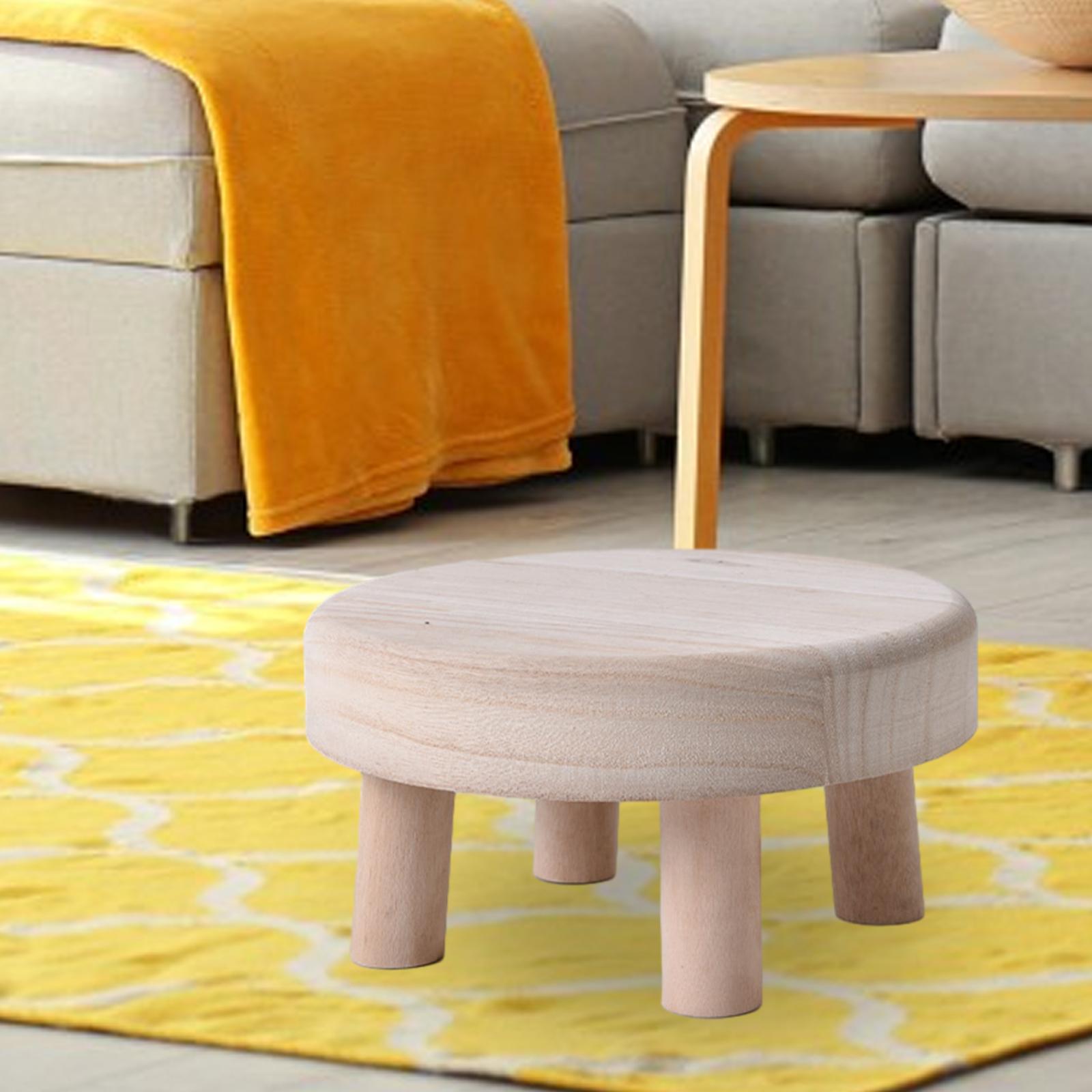 Low Stool Small Footstool Stepstool Flowerpot Stand for Office Table Bedroom