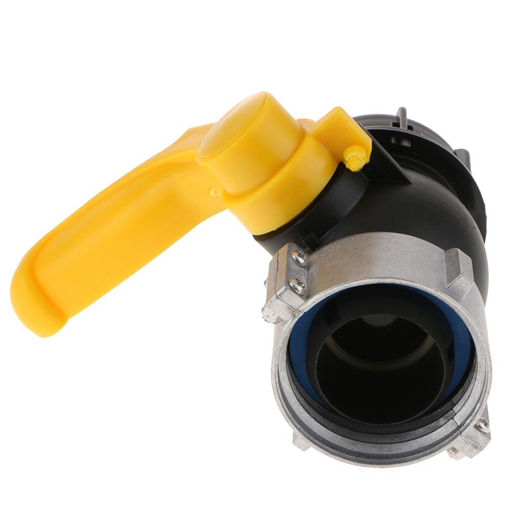 IBC Tote Tank Drain Adapter Garden Hose Ball Value 62mm to 2"
