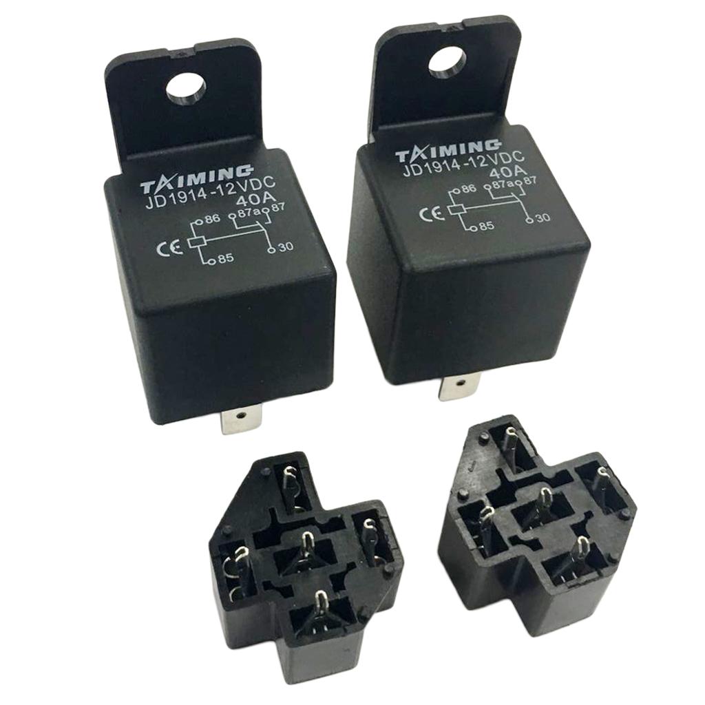 Automotive Relay with PCB Holder 12V 24V JD1914 12V 