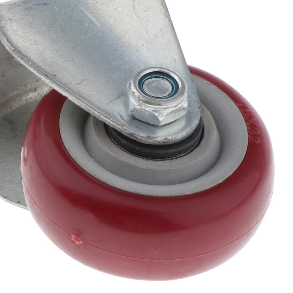 1Piece Replacement Swivel Wheel Caster 3in Fixed
