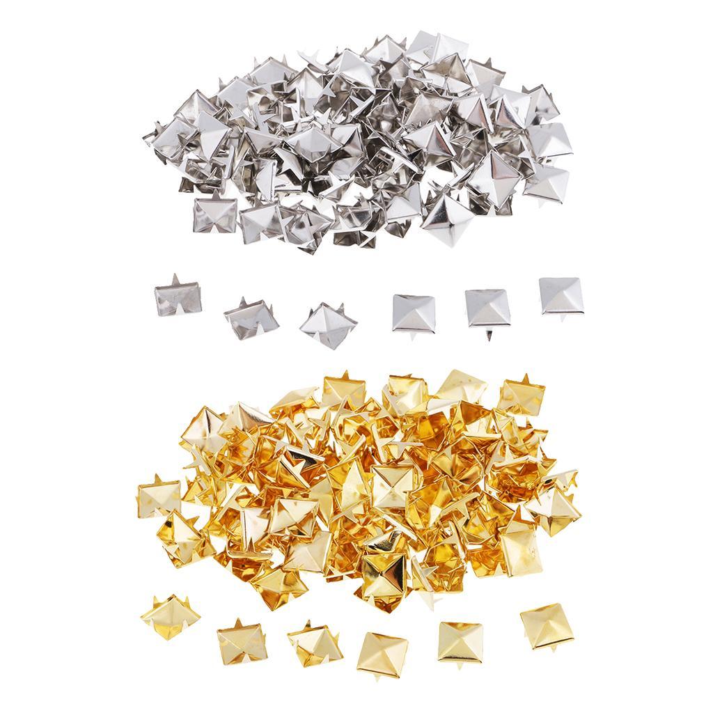 100 Stücke 8mm Metall Pyramide Platz Nieten Spike Spot für Tasche Gürtel 100 Stücke 8mm Metall Pyramide Platz Nieten Spike Spot für Tasche Gürtel