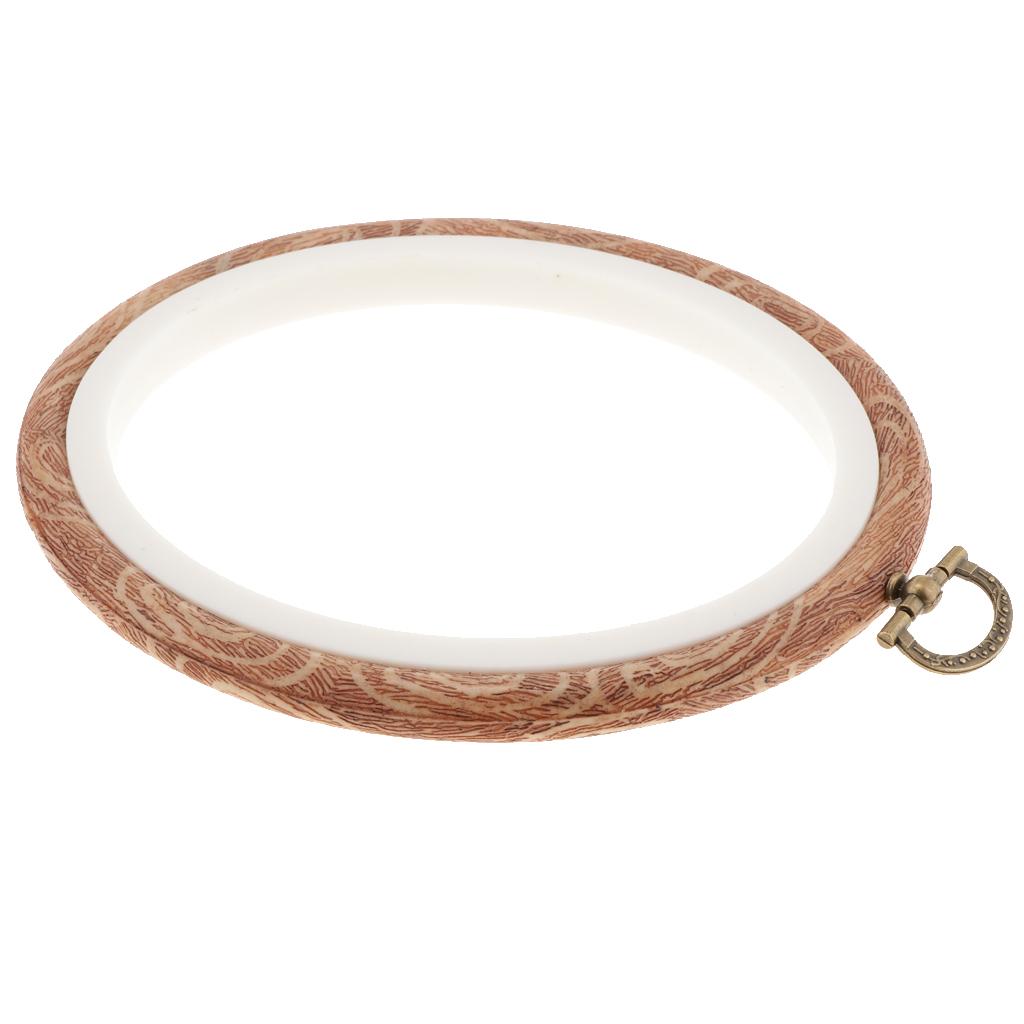 Plastic Oval Cross Stitch Hoops Needlework Embroidery Sewing Hoop 12x15cm