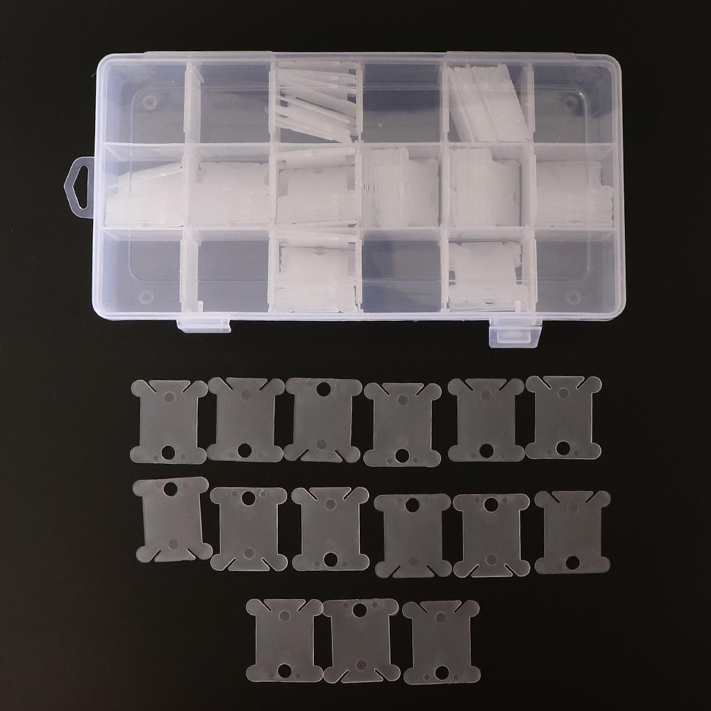 Embroidery Floss Organizer Box (18 Compartments) 120 Plastic