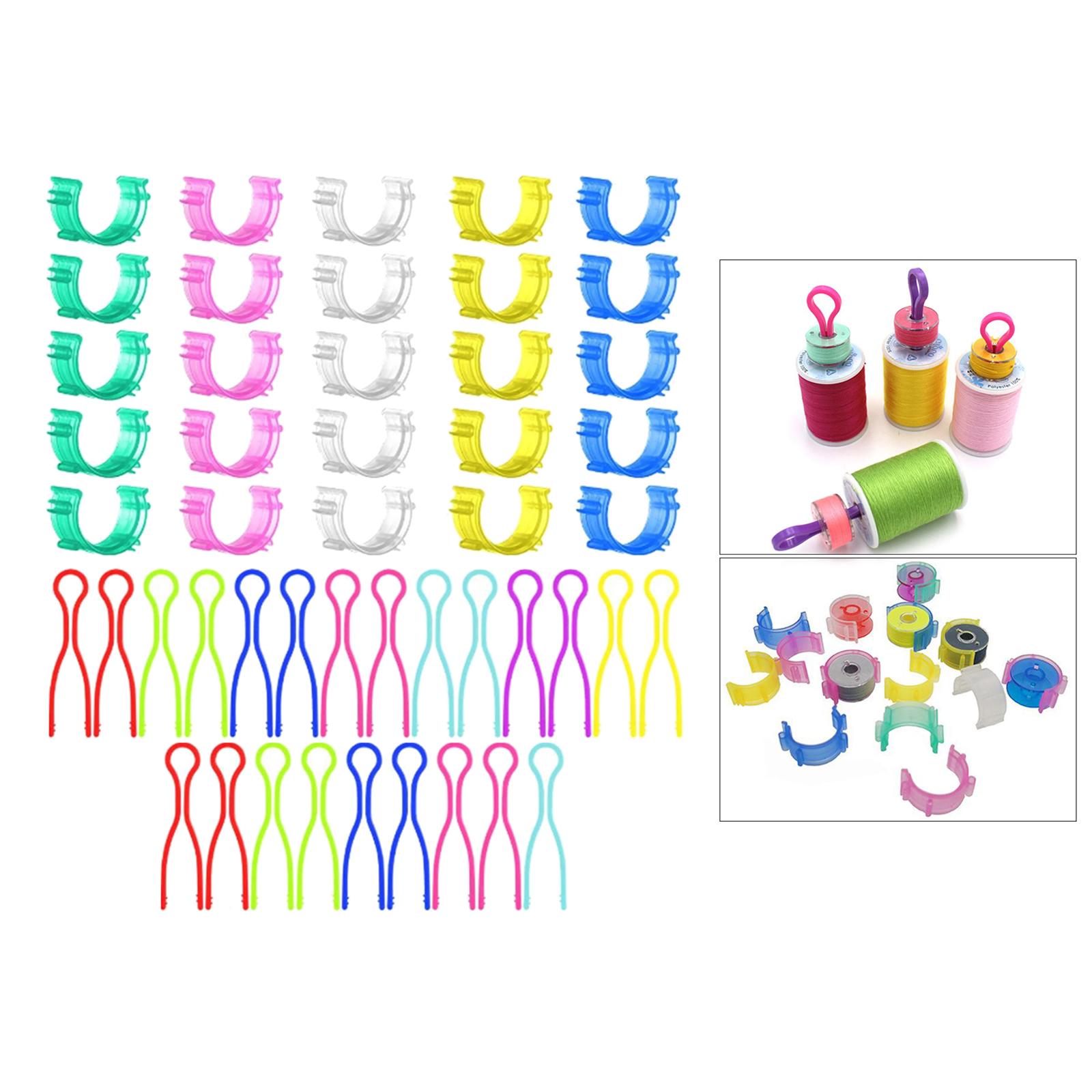Bobbin Clamps Holders Buddies Silicone Non Slip Clip For Embroidery Sewing
