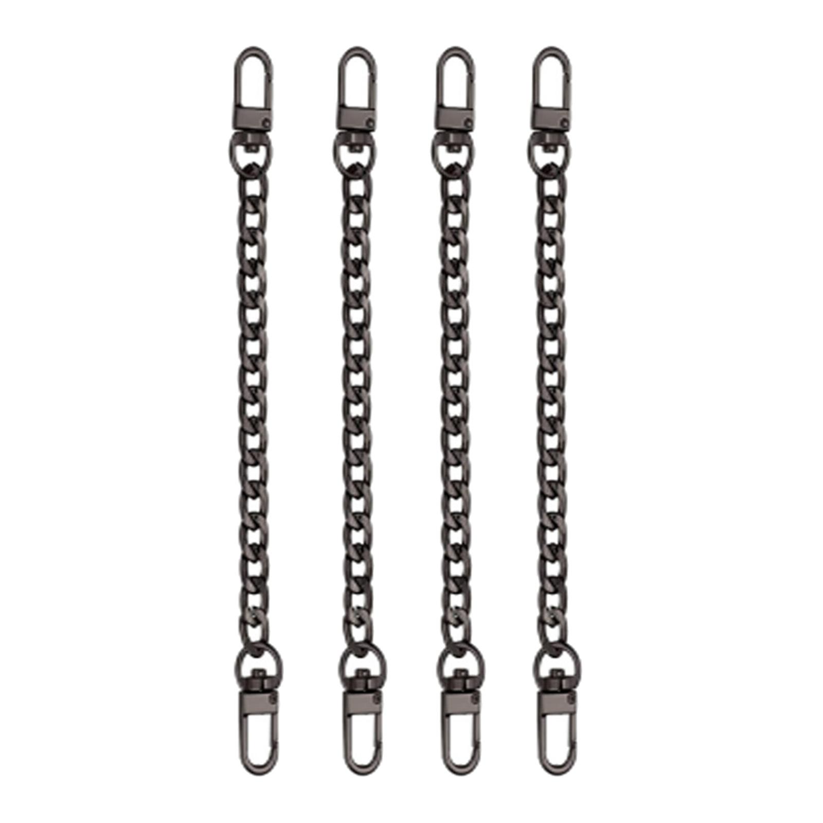8 Pieces Metal Flat Chain & Purse Strap Extender Chain Strap Accessories