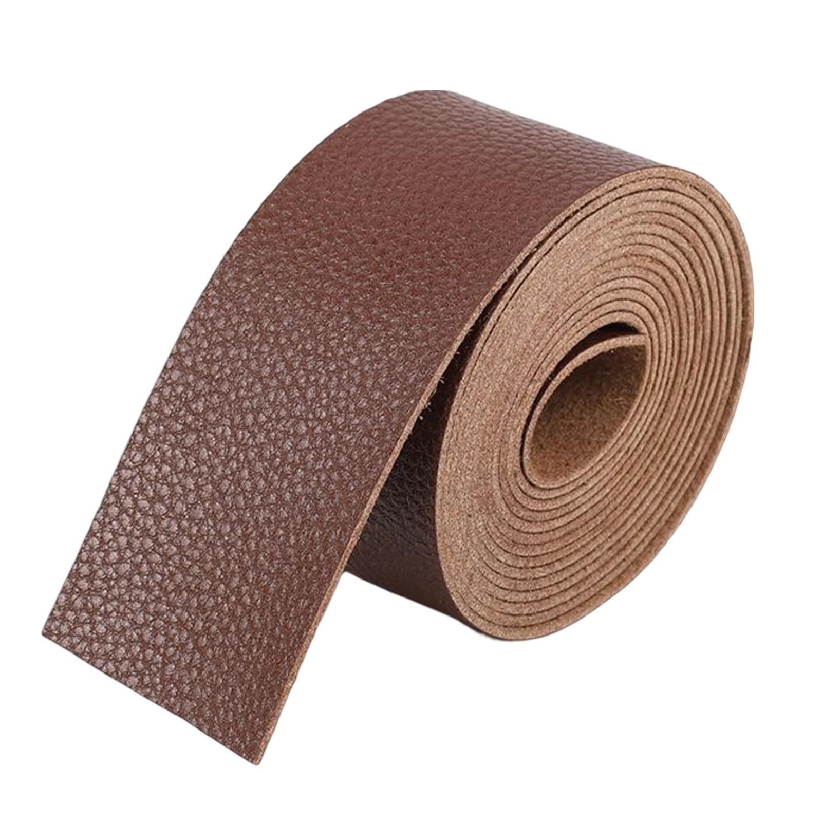 PU Leather Strap Strips Decorative Supplies for Workshop Purse Tooling Coffee