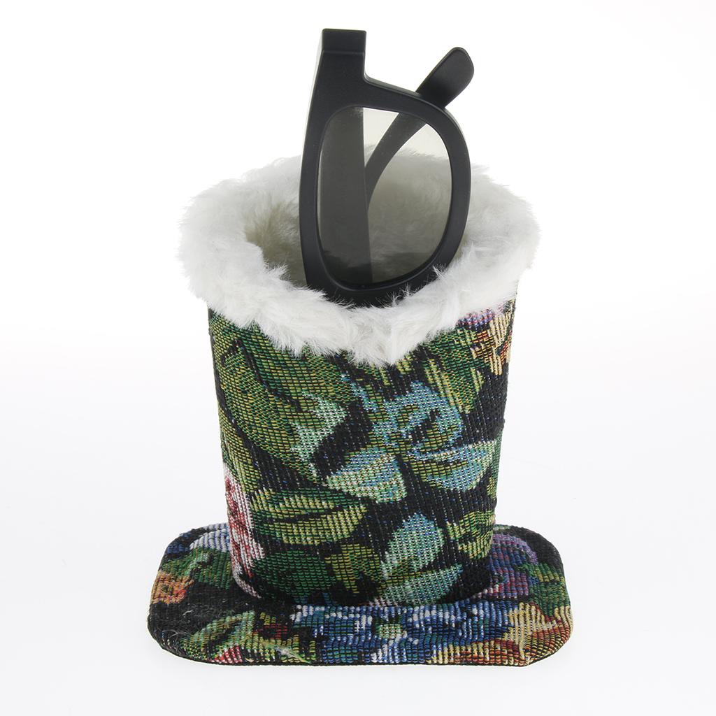 Plush Glasses Holder Green