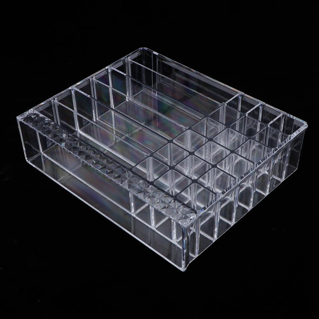 Clear Cosmetic Organizer Acrylic Makeup Drawers Jewelry Holder Case Storage