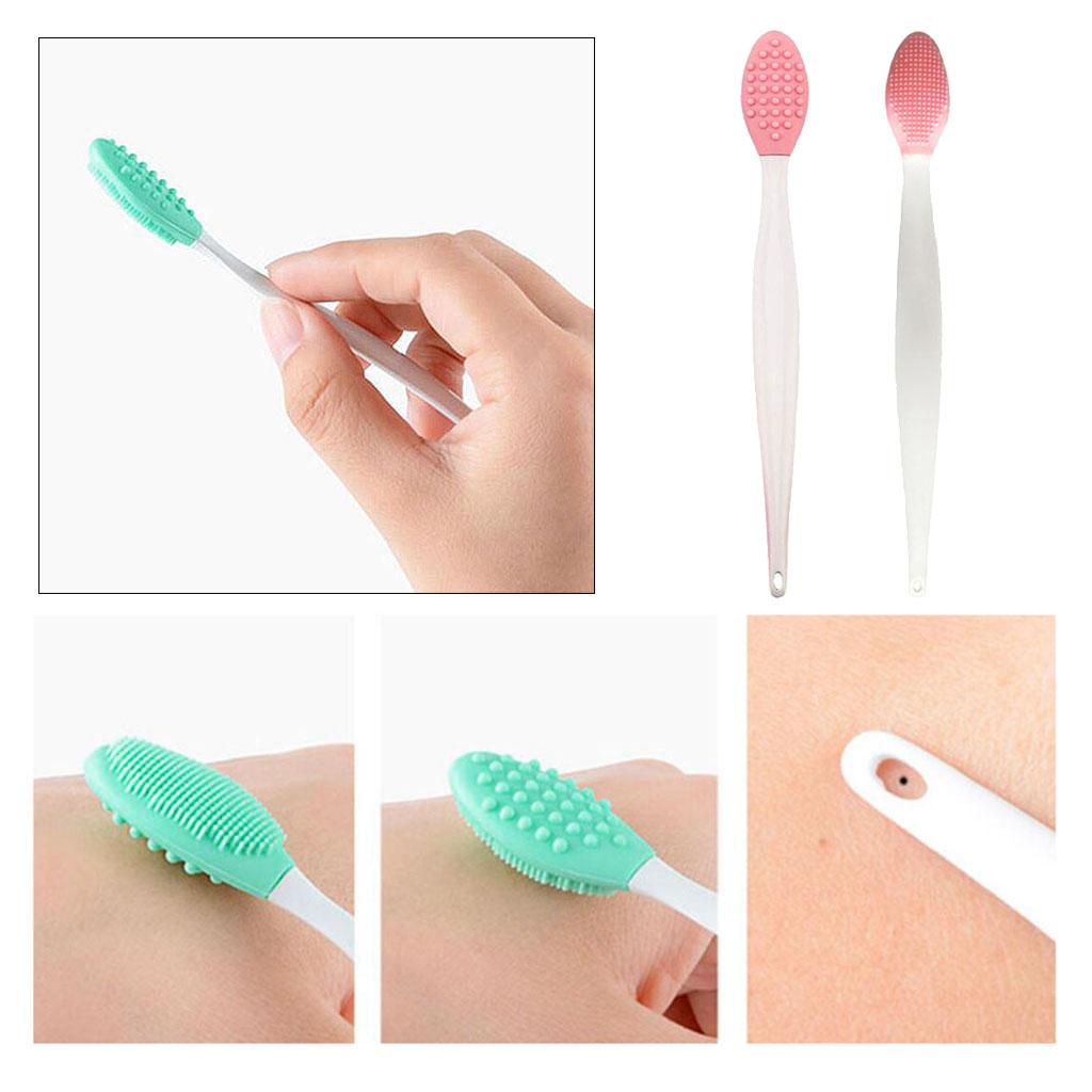 Facial Cleanser Face Skin Cleaner Silicone Blackhead Remover Brush Pink