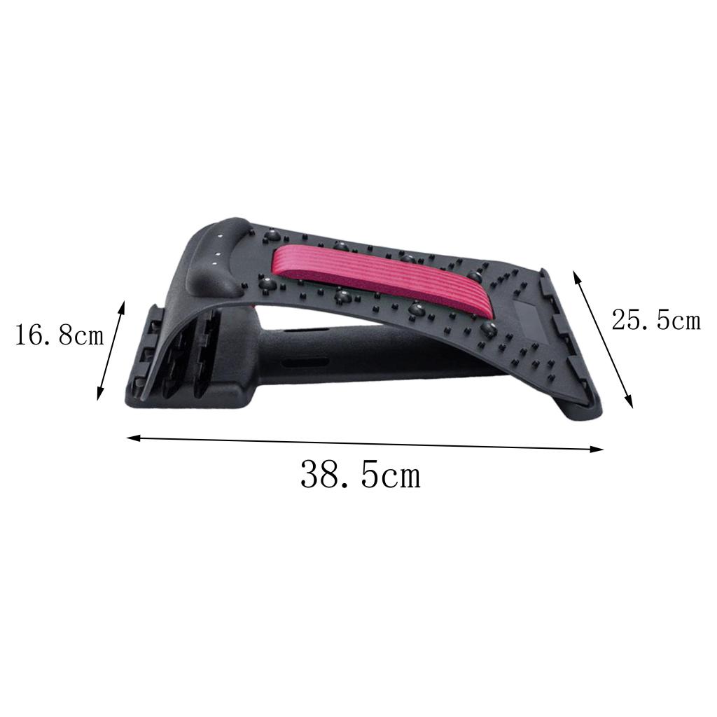 ABS Magnetic Therapy Neck Spine Massager Stretcher Stretch Tool pink black