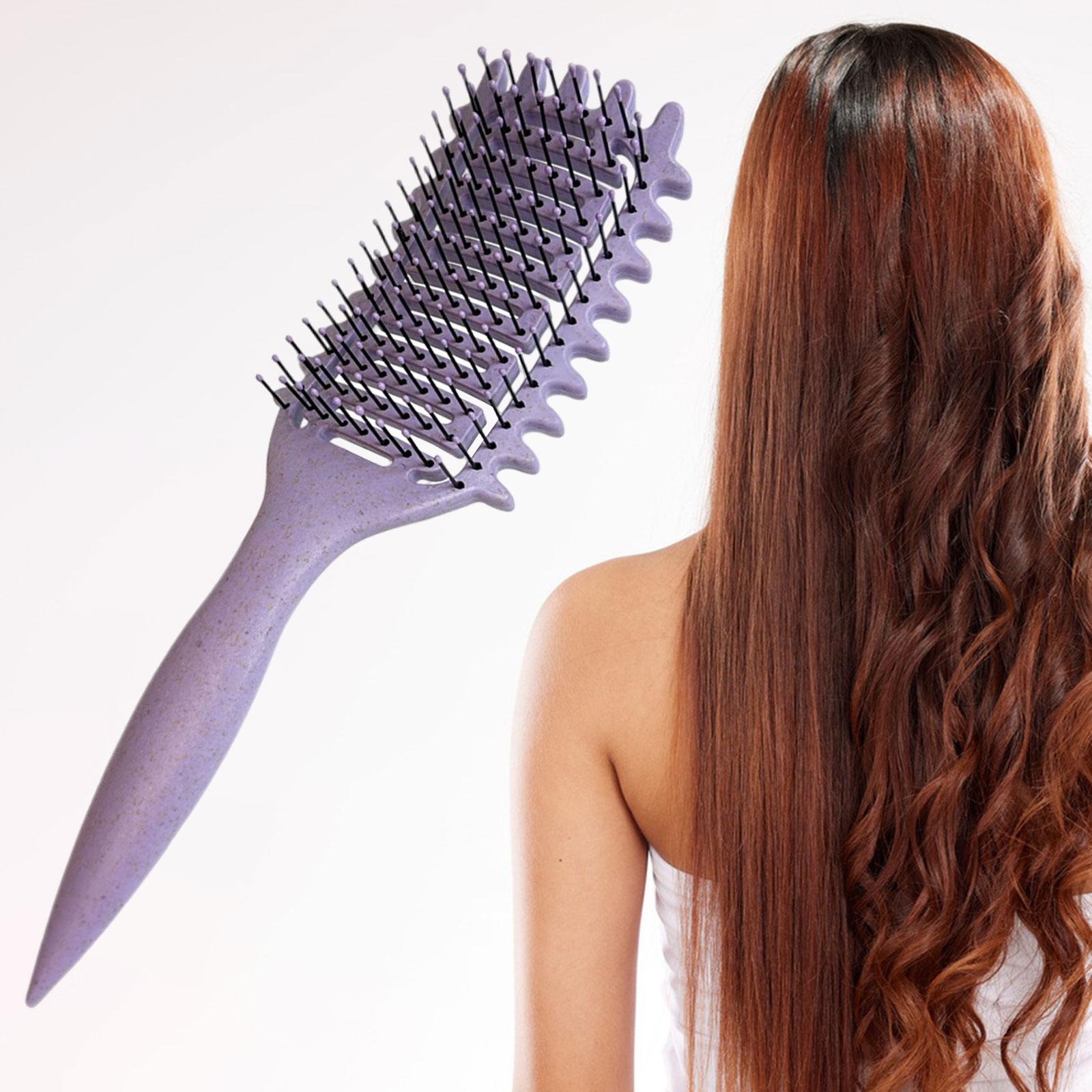 Bristle Curl Brush Shaping Bristle Curl Defining Brush for Gifts Women Salon Violet